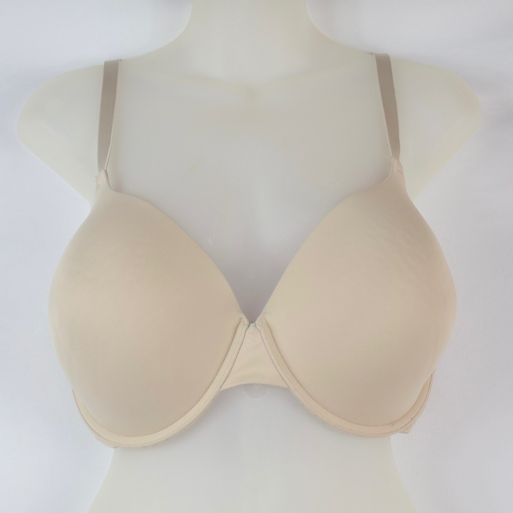 PINK Victorias Secret Beige Wear Everywhere T-Shirt Lightly Lined Bra Size 38DDD